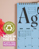 academic calendar with a bold and colorful design