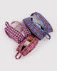 3d zip set in three unique plaid patterns