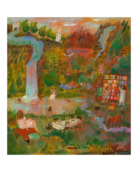 Adopt the Local Customs Print by jill kittock