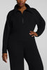 french rib airessentials pullover in very black from spanx