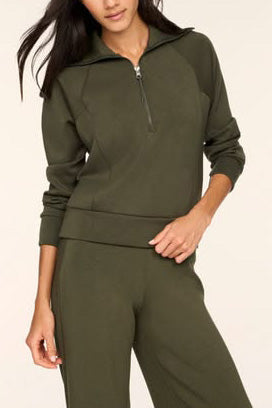 Monstera Airessentials Half Zip from spanx