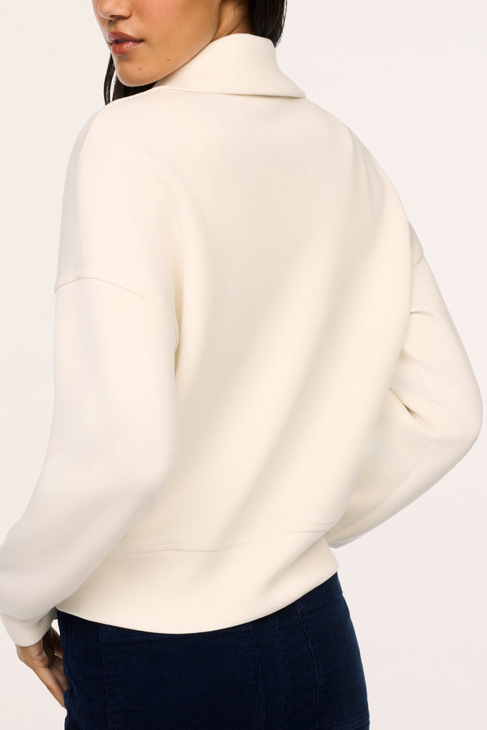 airessentials rugby shirt in ivory from spanx