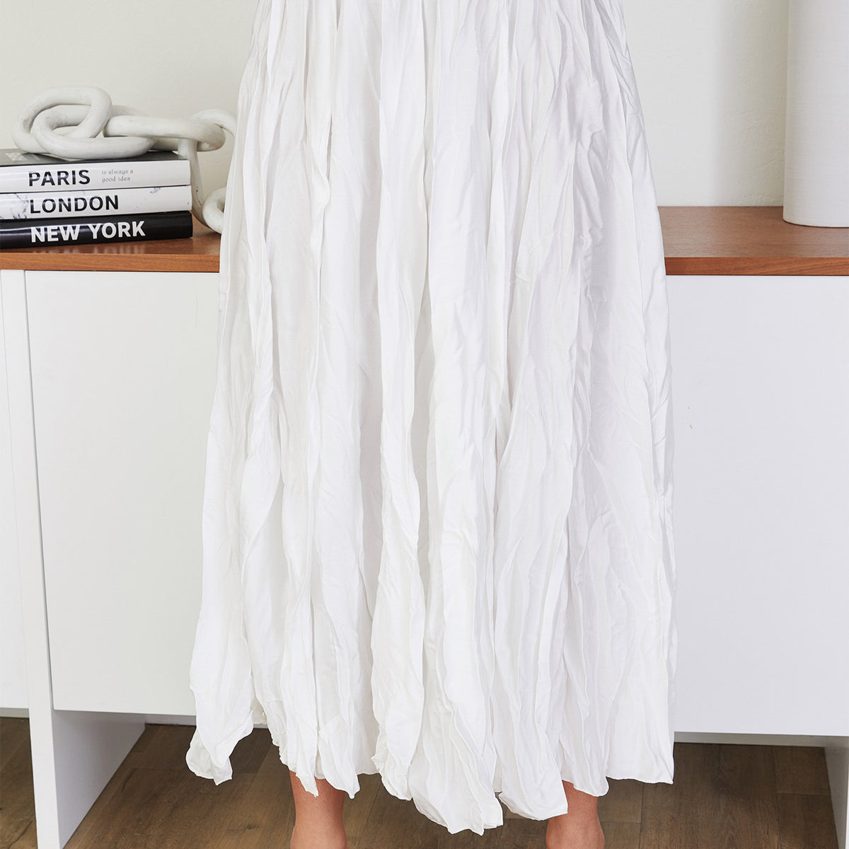 ★E.B.M★ Crinkle Long Skirt EMO6WSK040 Ellen Crinkle Maxi Skirt | Splendid