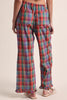 lightweight pull-on pants in a colorful plaid pattern