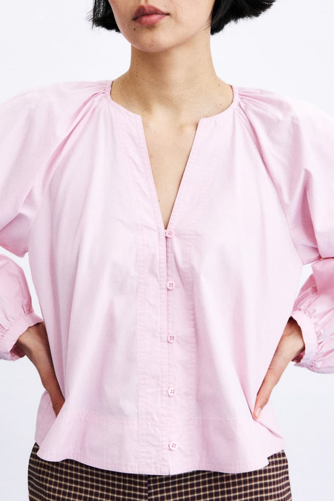 lightweight blouse in pretty pale pink