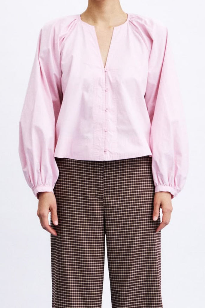 lightweight blouse in pretty pale pink