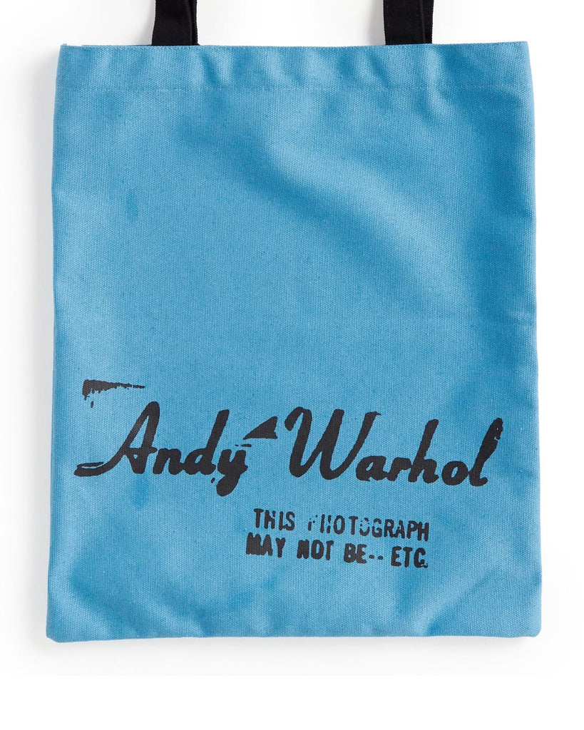 tote bag featuring iconic soup can artwork by andy warhol 
