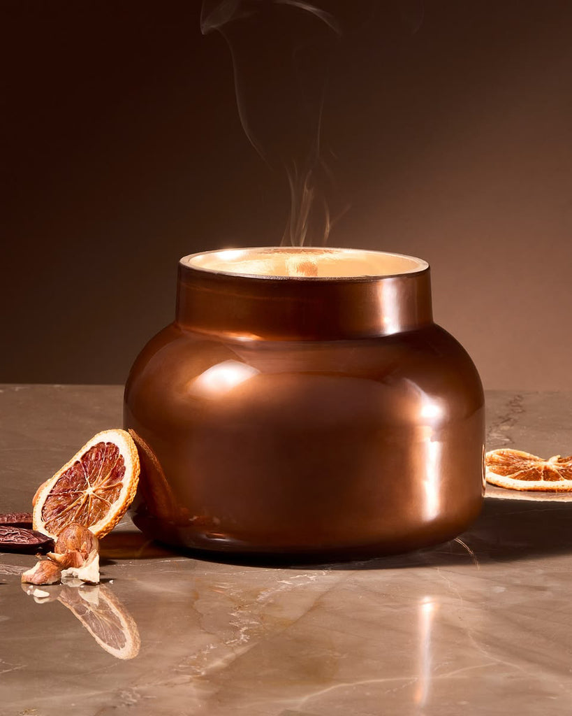 Chestnut Embers Autumn Glow Signature Candle from capri blue