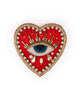 avery beaded brooch pin heart eye