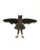Whimsical Wooden Magnet bat girl