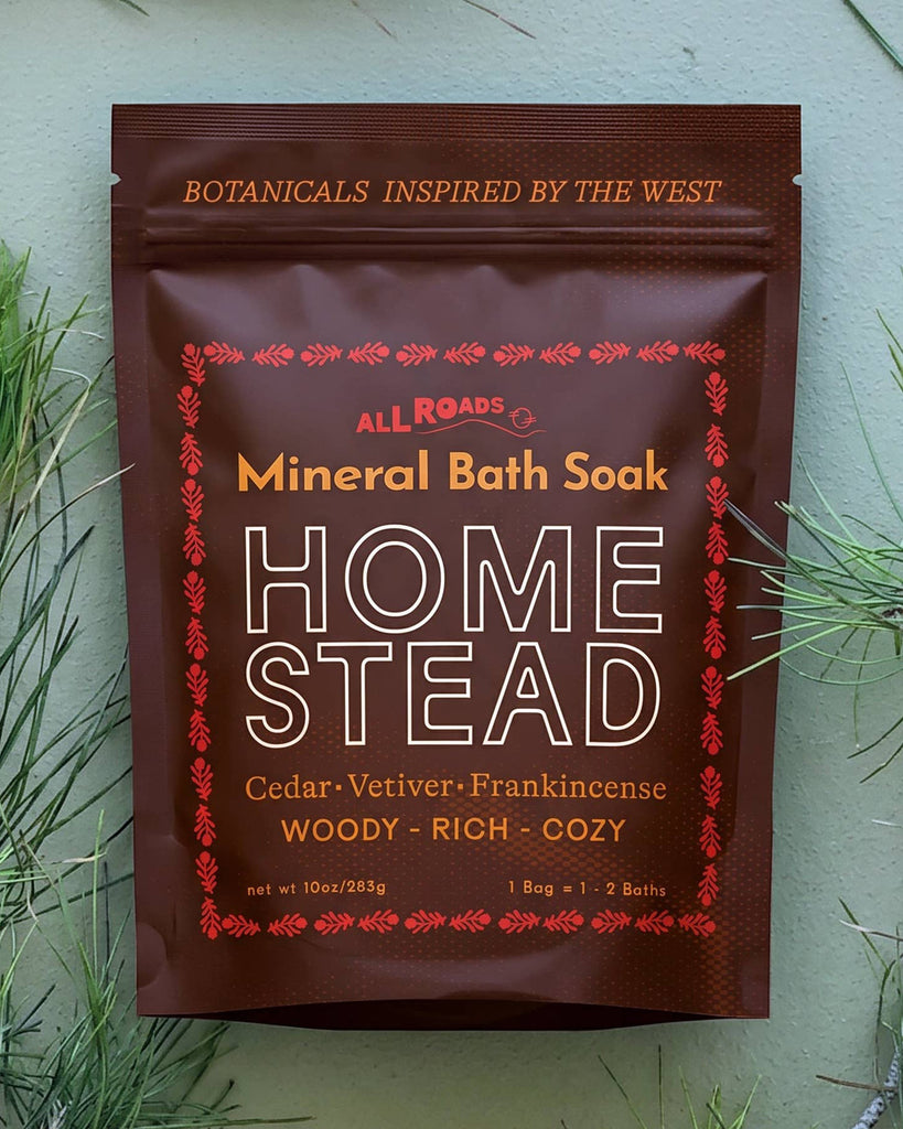 mineral bath soak,  homestead
