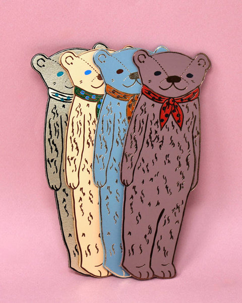 genuine leather bear bookmarks