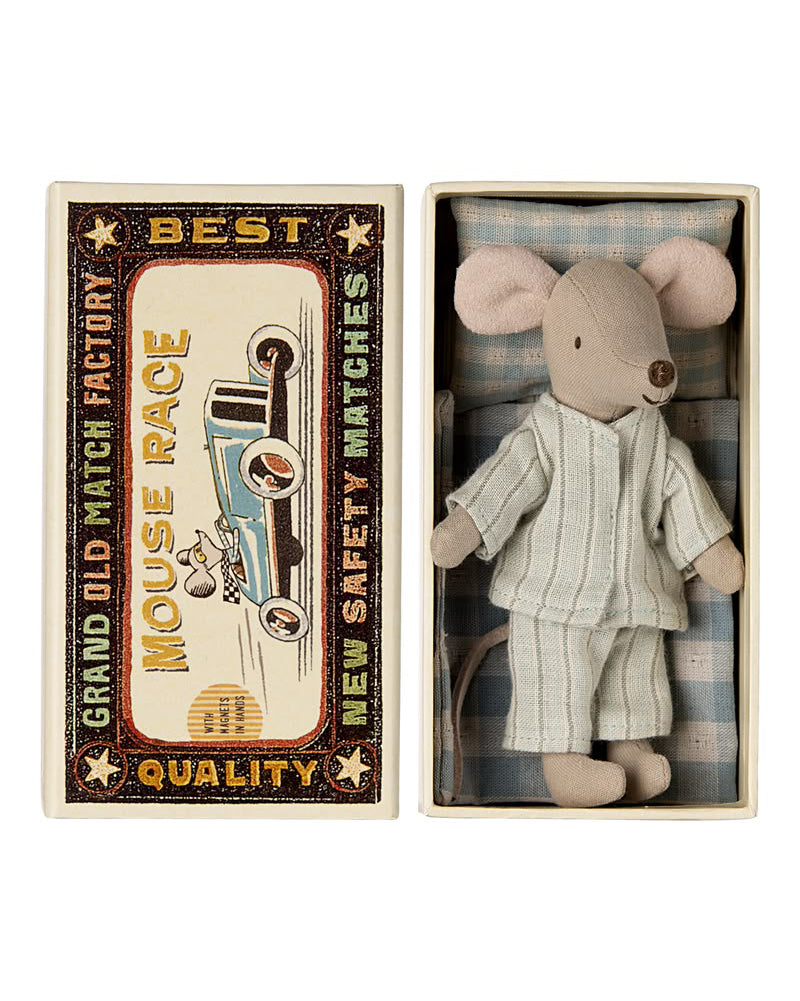 big brother mouse in matchbox from maileg