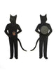 Whimsical Wooden Magnet black cat