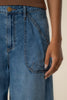 extra wide leg jeans in a versatile dark denim wash