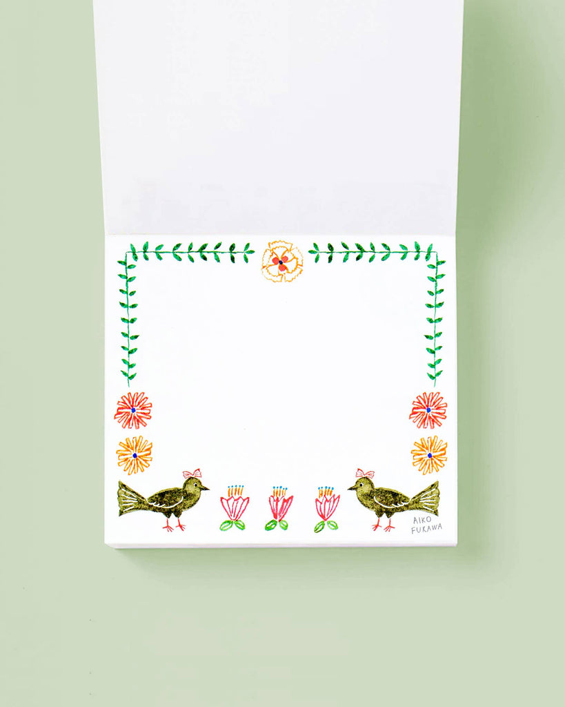 Block Memo Pad, flower gate