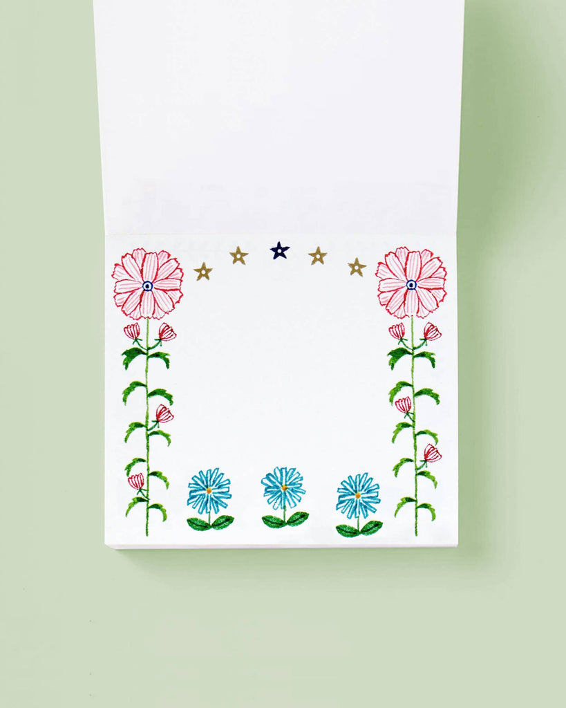 Block Memo Pad, flower gate