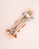 french barrette with striking flowers made from cellulose acetate