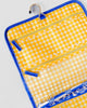 Blue Plaid Floral Hanging Toiletry Bag