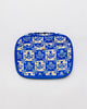 Blue Plaid Floral On-The-Go Tech Pouch
