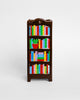novelty ceramic vase in the shape of a bookshelf