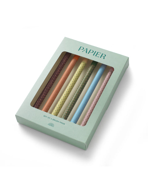 patterned brush pen set 