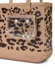 camel and hot cocoa leopard print bogg bag, baby