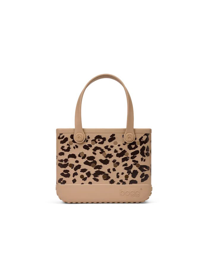camel and hot cocoa leopard print bogg bag, bitty