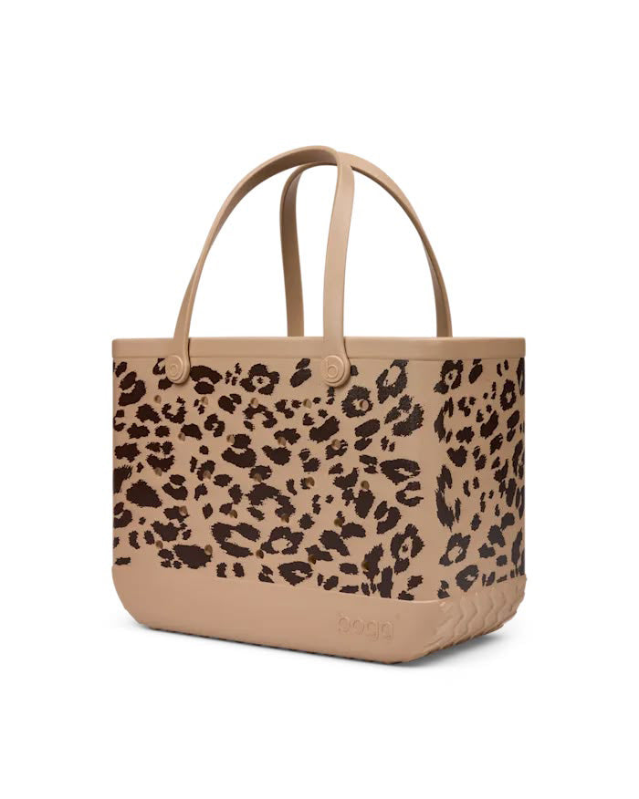 camel and hot cocoa leopard print bogg bag, original