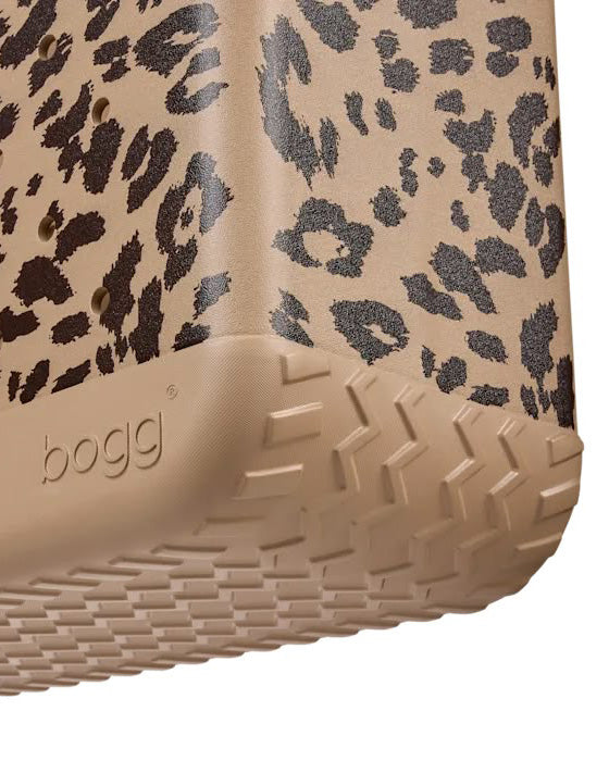 camel and hot cocoa leopard print bogg bag, original