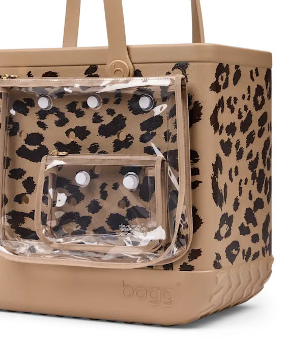 camel and hot cocoa leopard print bogg bag, original