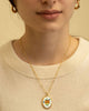 vintage-inspired cameo necklace, size reference