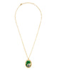 vintage-inspired cameo necklace, flamingo