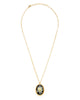 vintage-inspired cameo necklace, gothic rose
