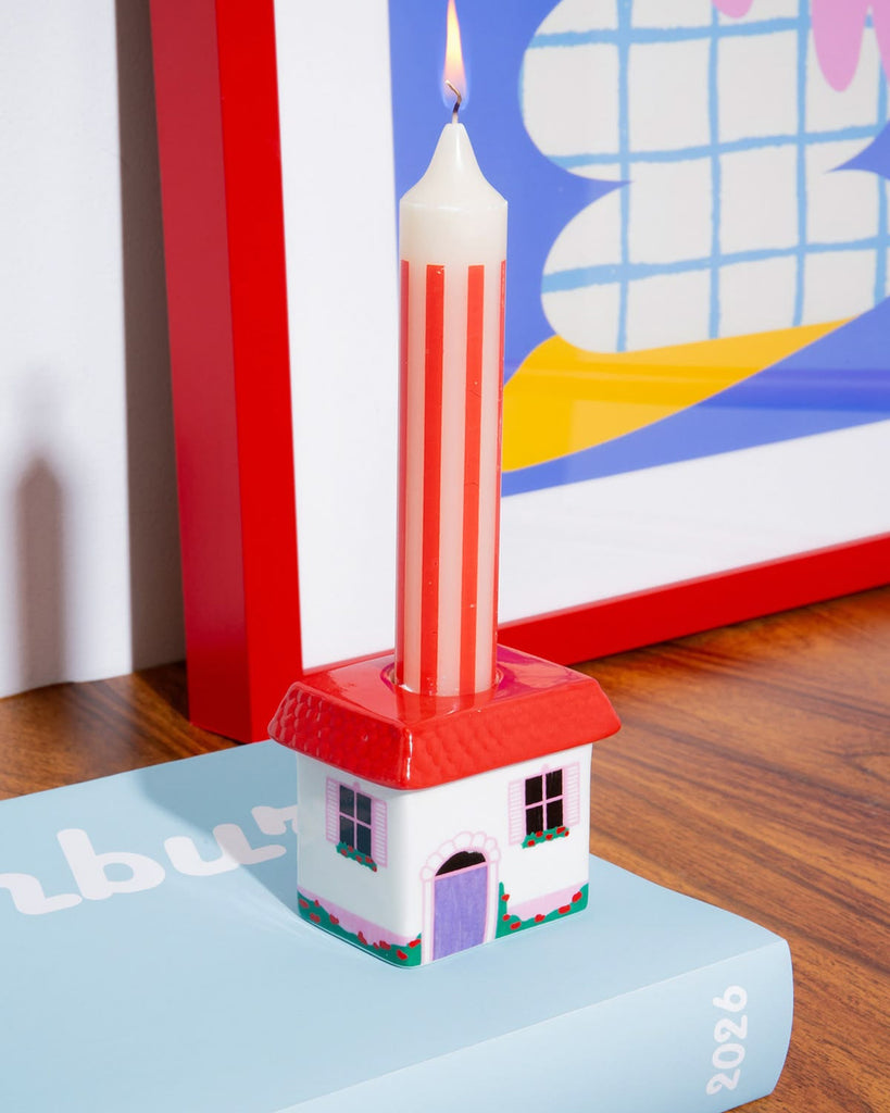 cottage candle holder