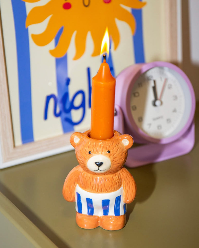teddy bear candle holder