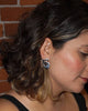 Caracol & Espiral Silver Studs size reference 