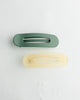 cassie banana clip set in green