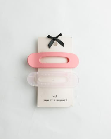 cassie banana clip set in blush