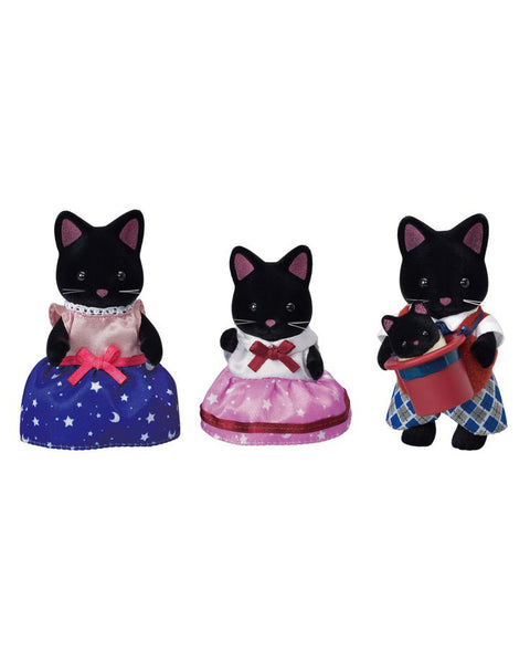 midnight cat family from calico critters