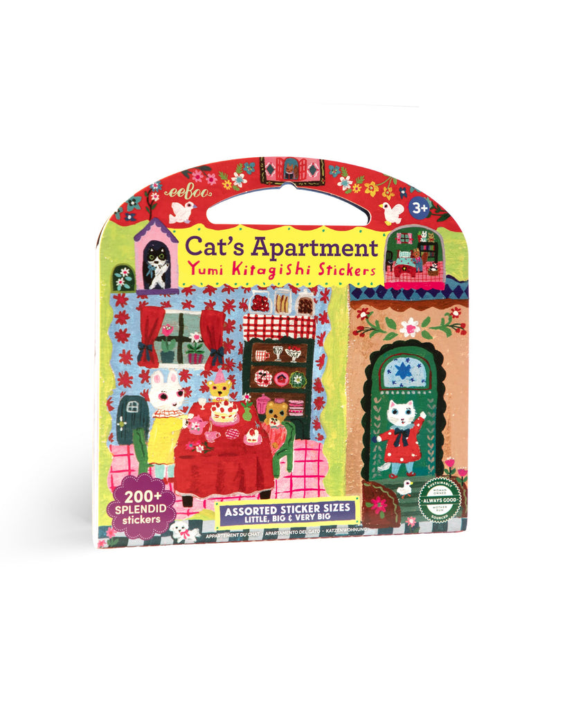 cat's apartment stickers by yumi kitagashi