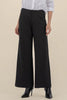 professional looking wide leg trousers in charcoal grey