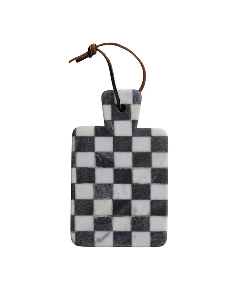 Checkerboard Marble Cheeseboard