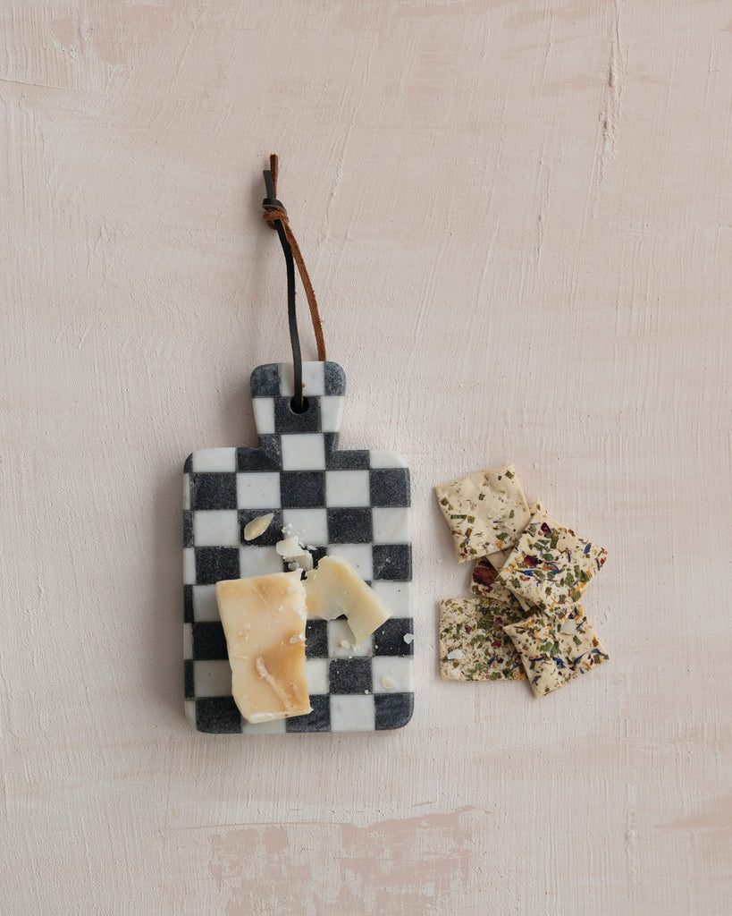 Checkerboard Marble Cheeseboard