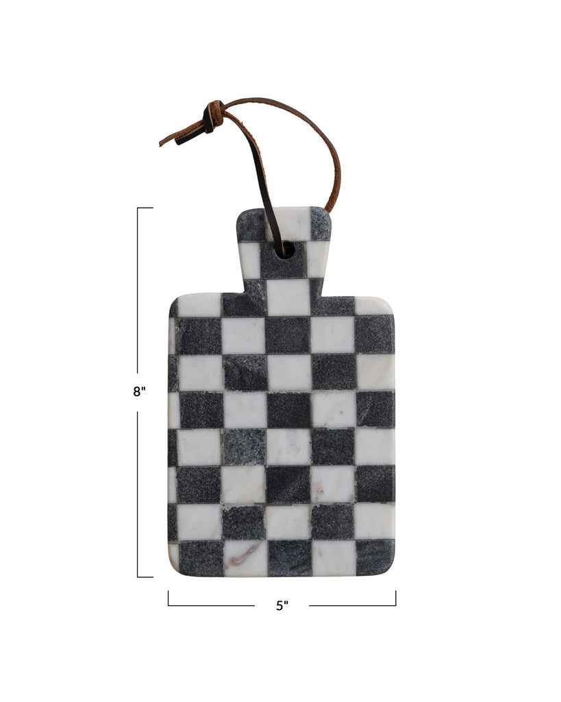 Checkerboard Marble Cheeseboard