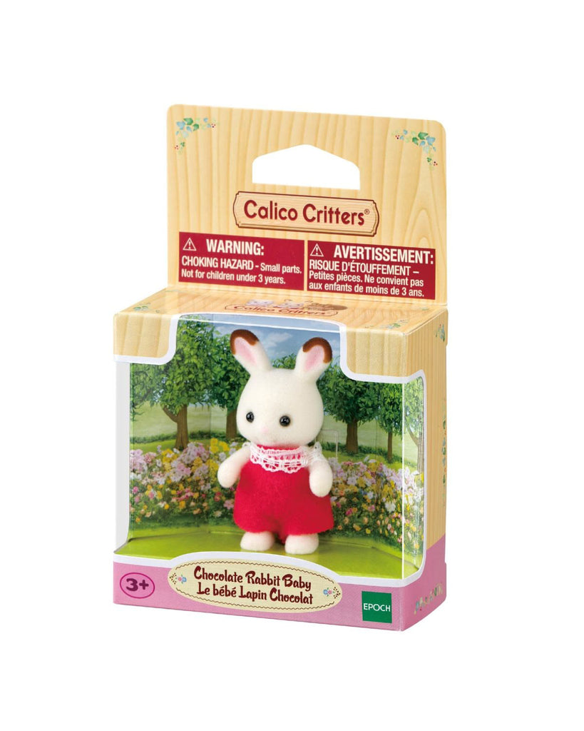 chocolate rabbit baby from calico critters