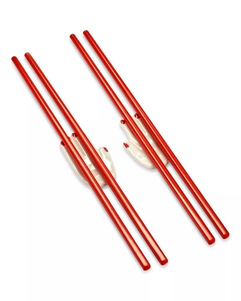 chopsticks with hand-shaped holders 