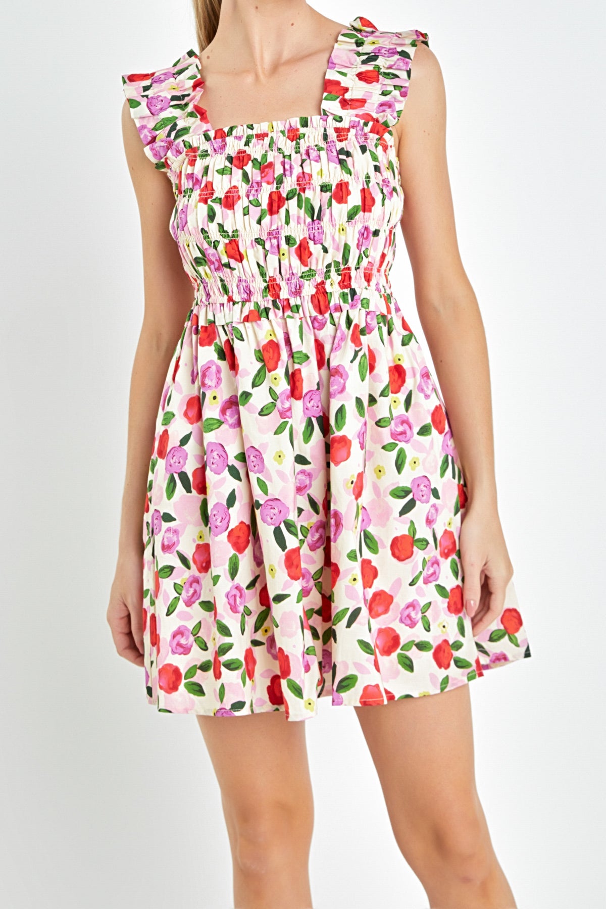 Chrystal Floral Smocked Dress XS L Women s Clothing Personify chrystal-floral-smocked-dress-xs-l-women-s-clothing-personify