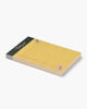 classic yellow notepad with a vintage-inspired design