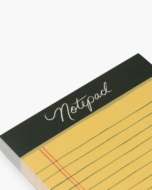 classic yellow notepad with a vintage-inspired design